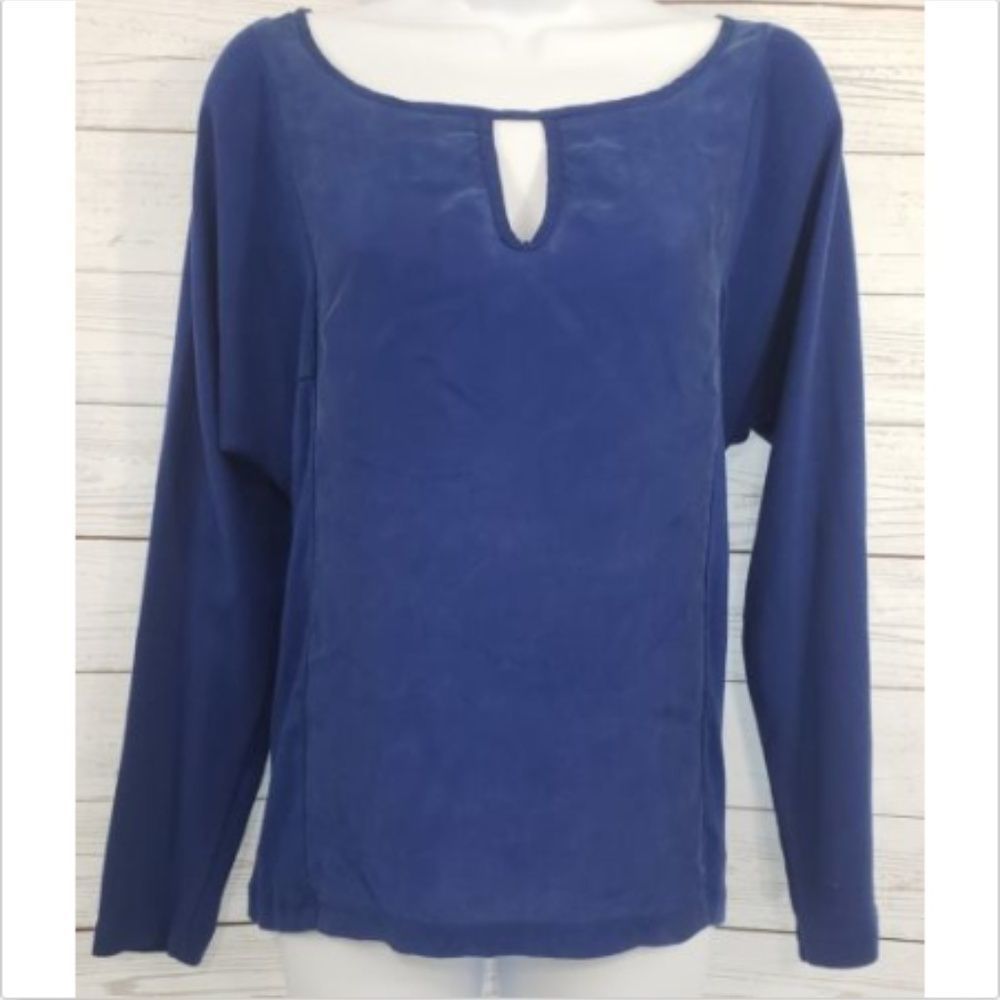 Soft Surroundings Top Sz Small Blue Long Sleeve